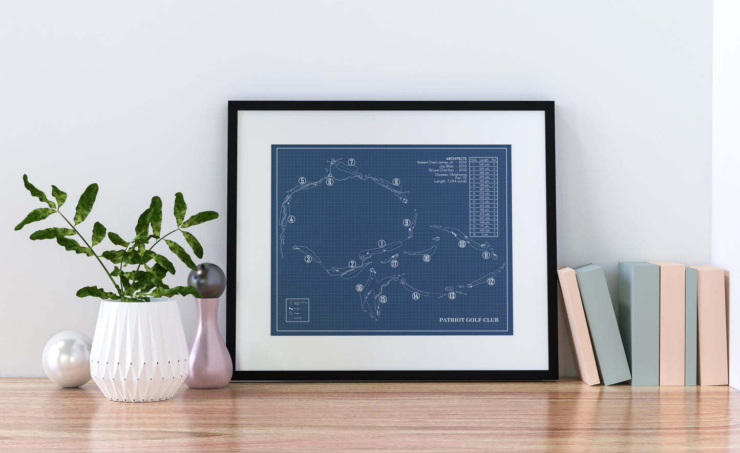 Patriot Golf Club Blueprint (Print)