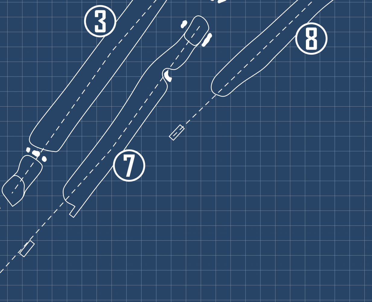 Philadelphia Cricket Club St. Martin's Course Blueprint (Print)