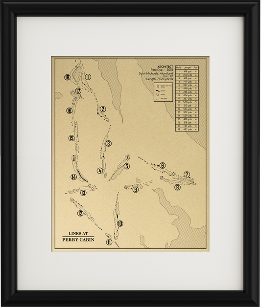 Links at Perry CabinOutline (Print)