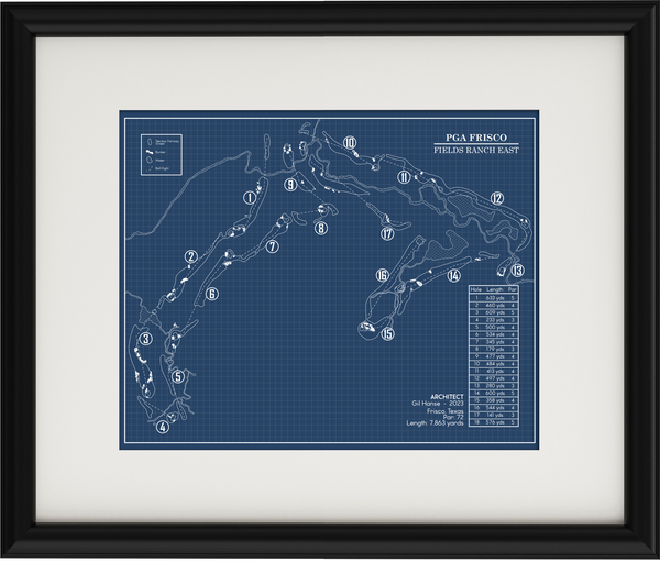 PGA Frisco Fields Ranch East Blueprint (Print) – GolfBlueprints