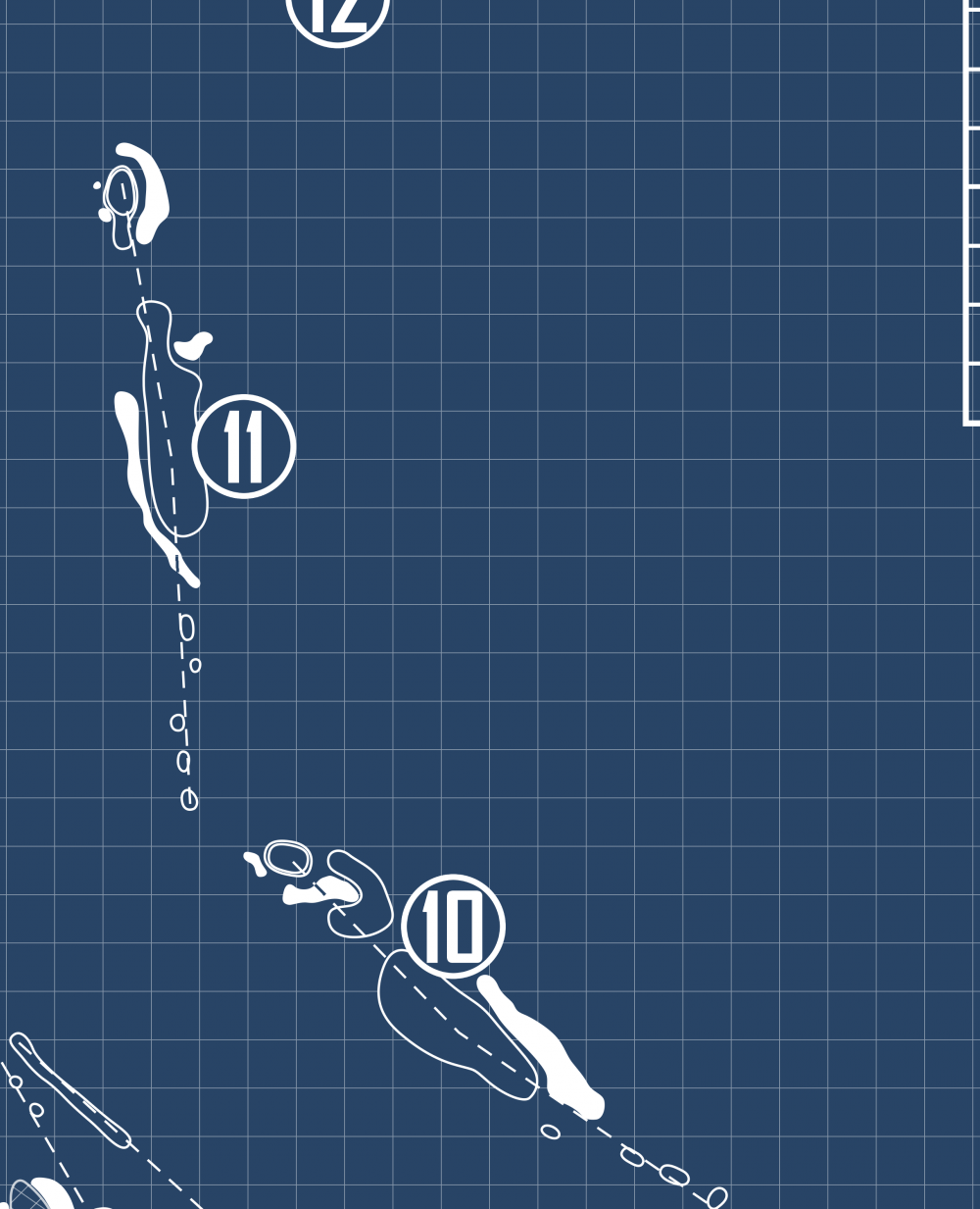 PGA West Pete Dye Mountain Course Blueprint (Print)