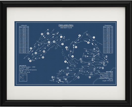 Philadelphia Cricket Club Blueprint (Print)