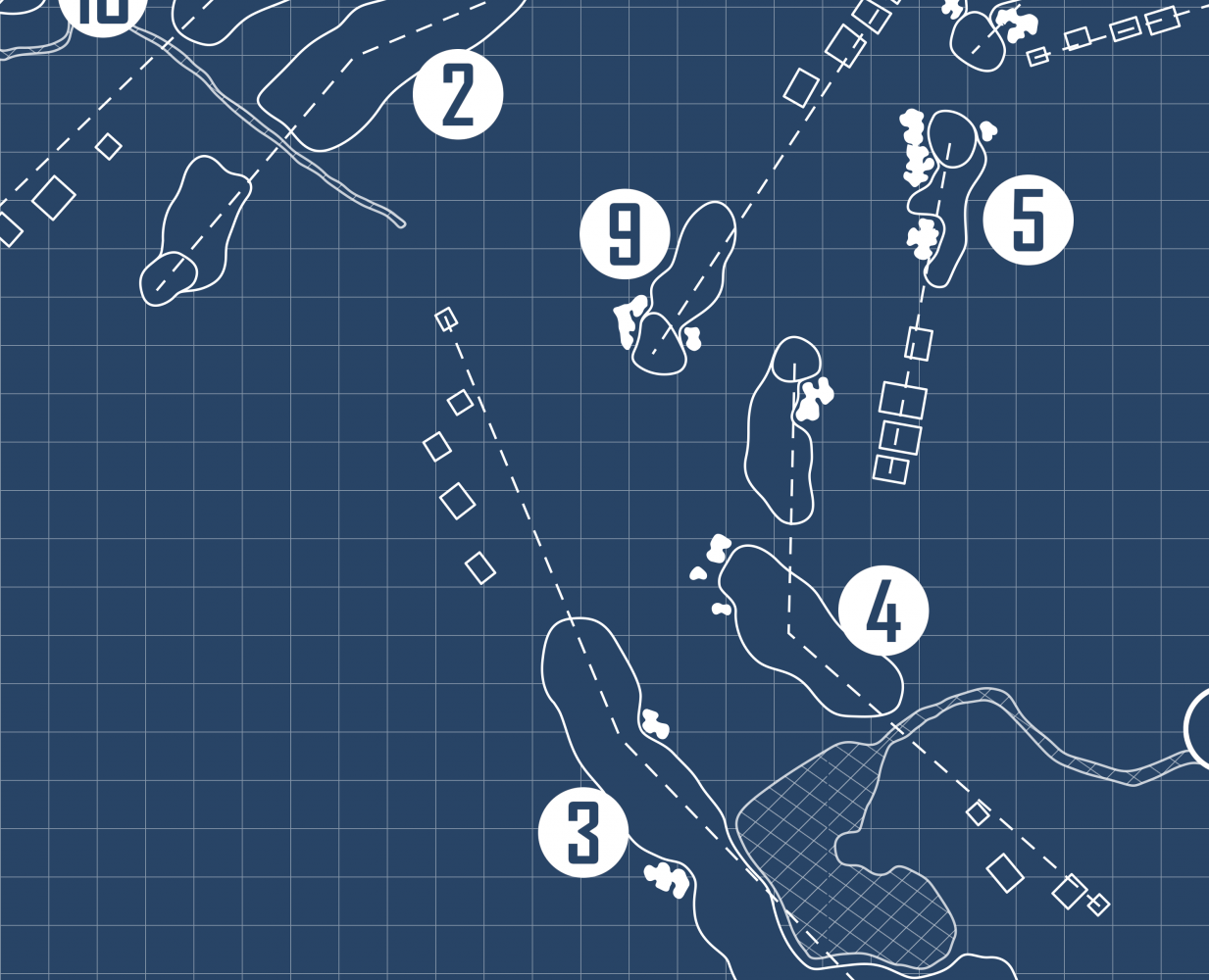 Philadelphia Cricket Club Blueprint (Print)