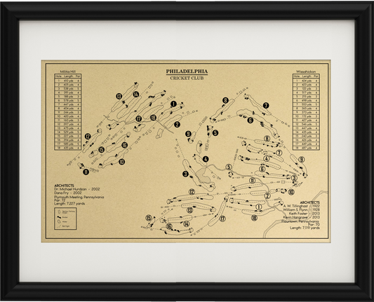 Philadelphia Cricket Club Outline (Print)