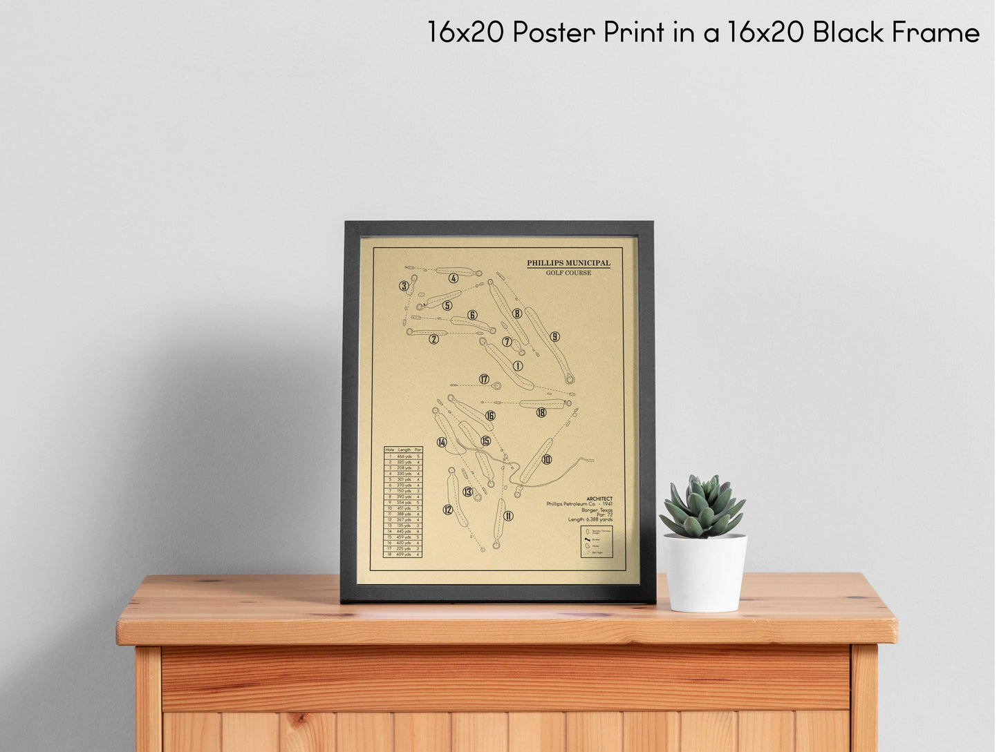 Phillips Municipal Golf Course Outline (Print)