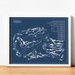 Pinehurst No. 10 Golf Course Blueprint (Print)
