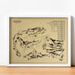 Pinehurst No. 10 Golf Course Outline (Print)
