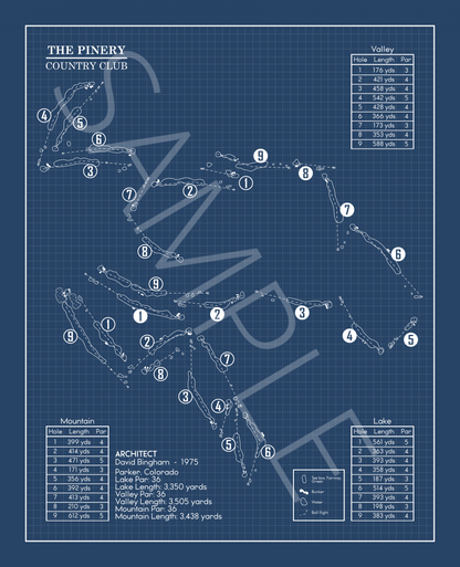 The Pinery Country Club Blueprint (Print)