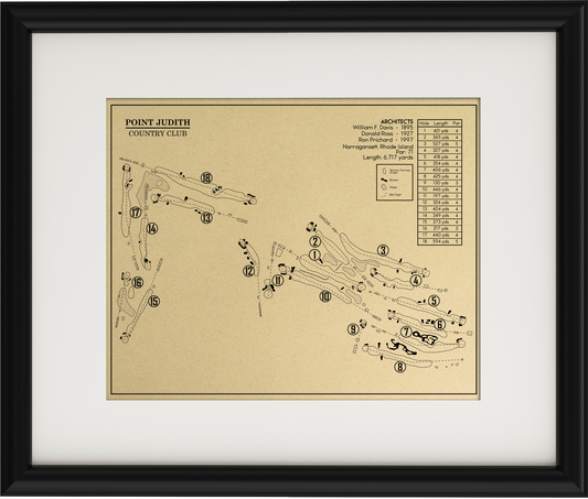 Point Judith Country Club Outline (Print)