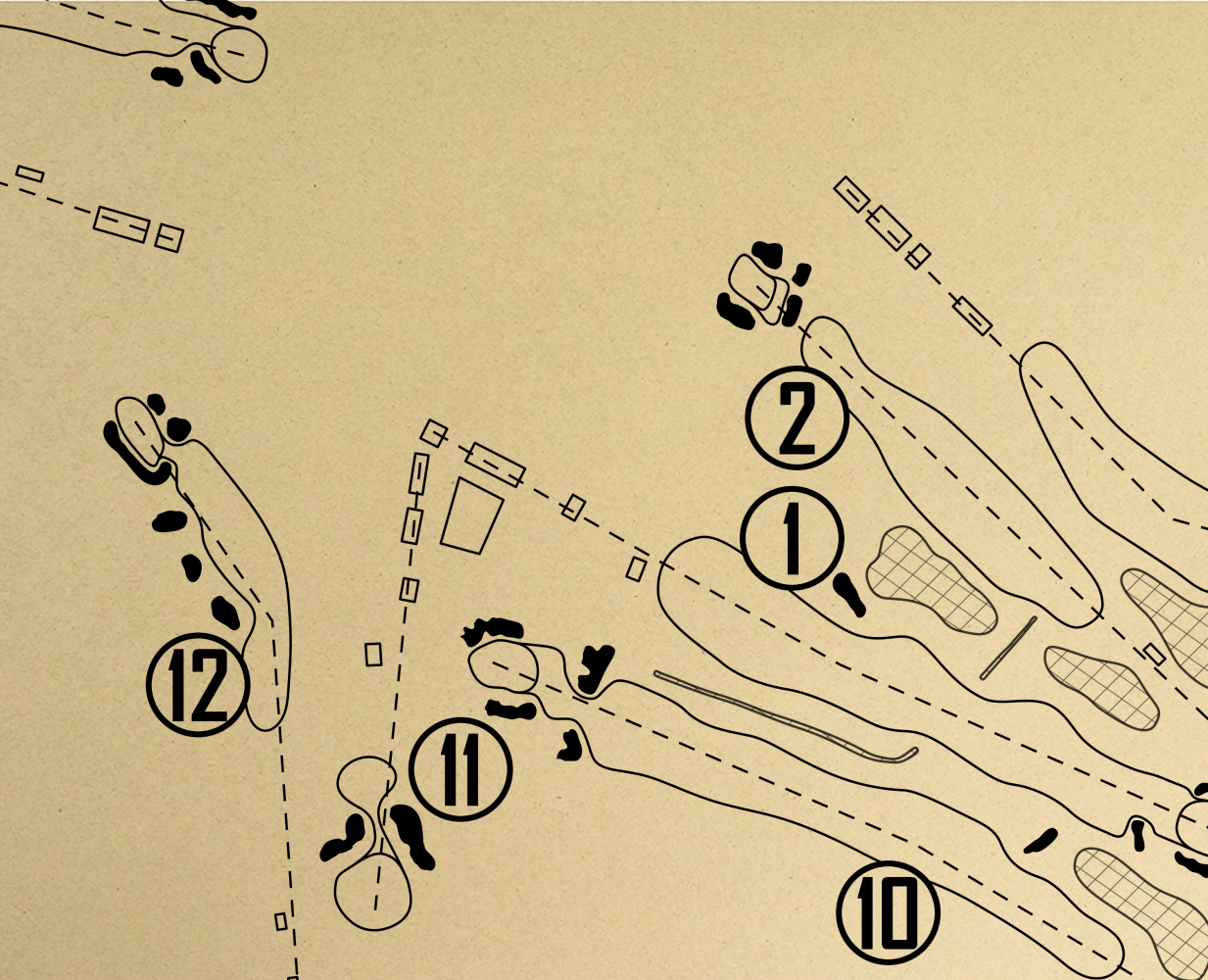 Point Judith Country Club Outline (Print)