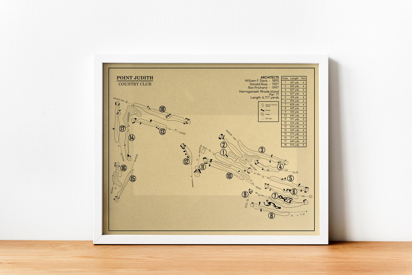 Point Judith Country Club Outline (Print)