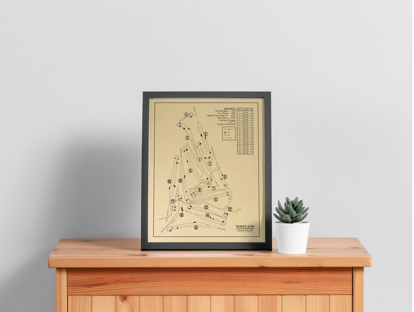 Portland Golf Club Outline (Print)