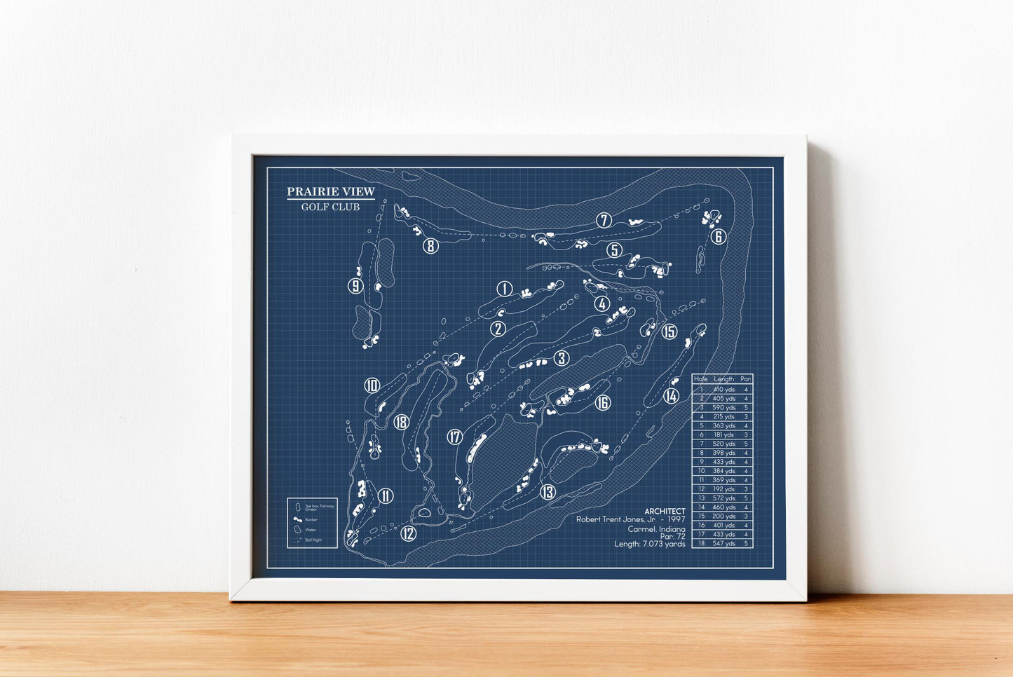 Prairie View Golf Club Blueprint (Print)
