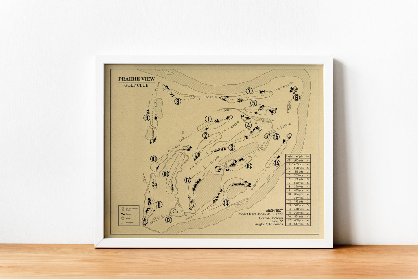 Prairie View Golf Club Outline (Print)