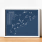 Punta Espada Golf Course Blueprint (Print)