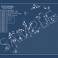Punta Espada Golf Course Blueprint (Print)
