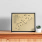 Punta Espada Golf Course Outline (Print)