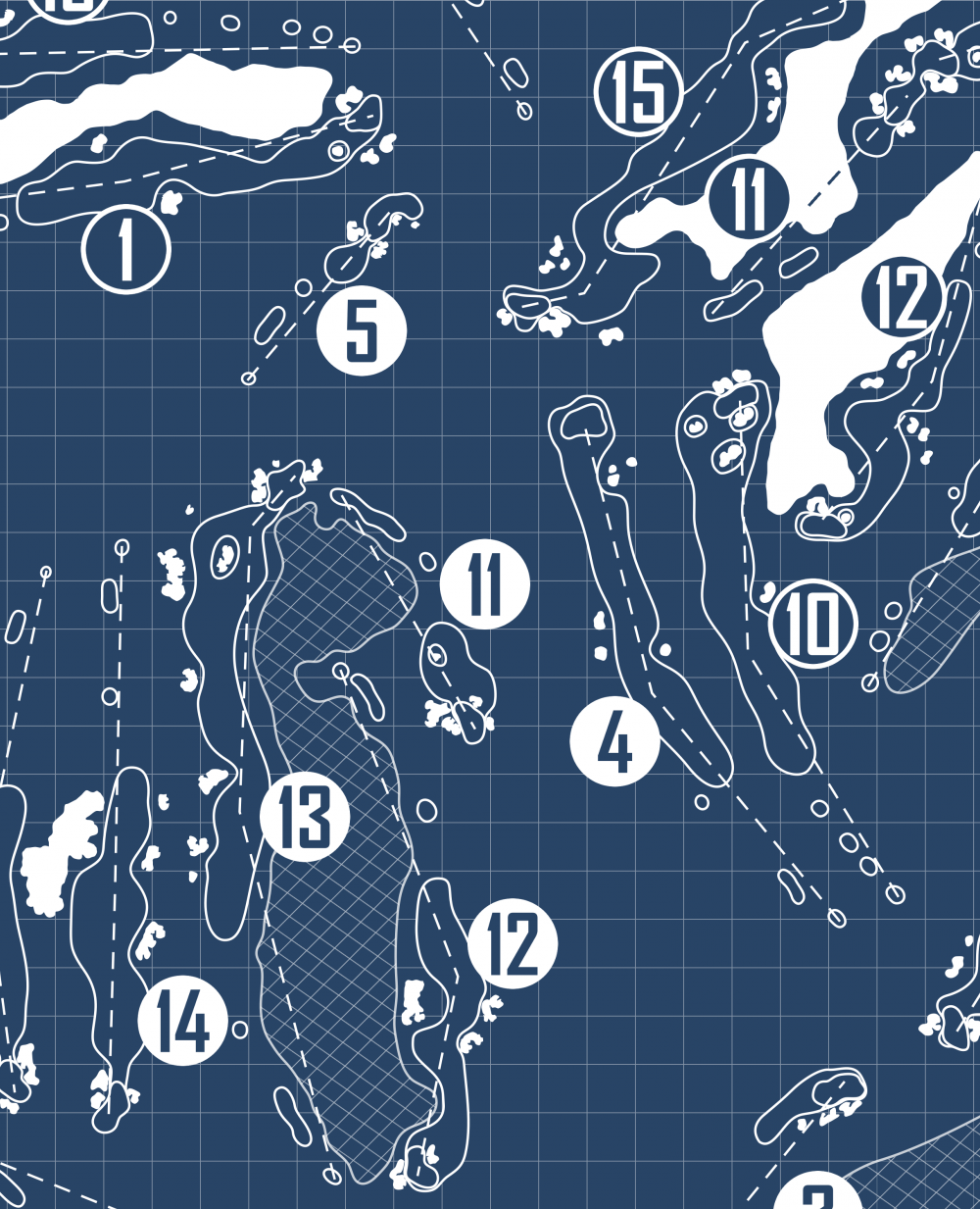 Punta Mita Golf Club Blueprint (Print)