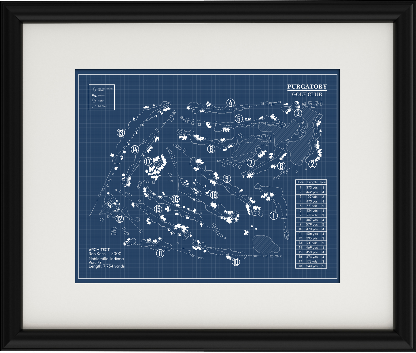 Purgatory Golf Club Blueprint (Print)