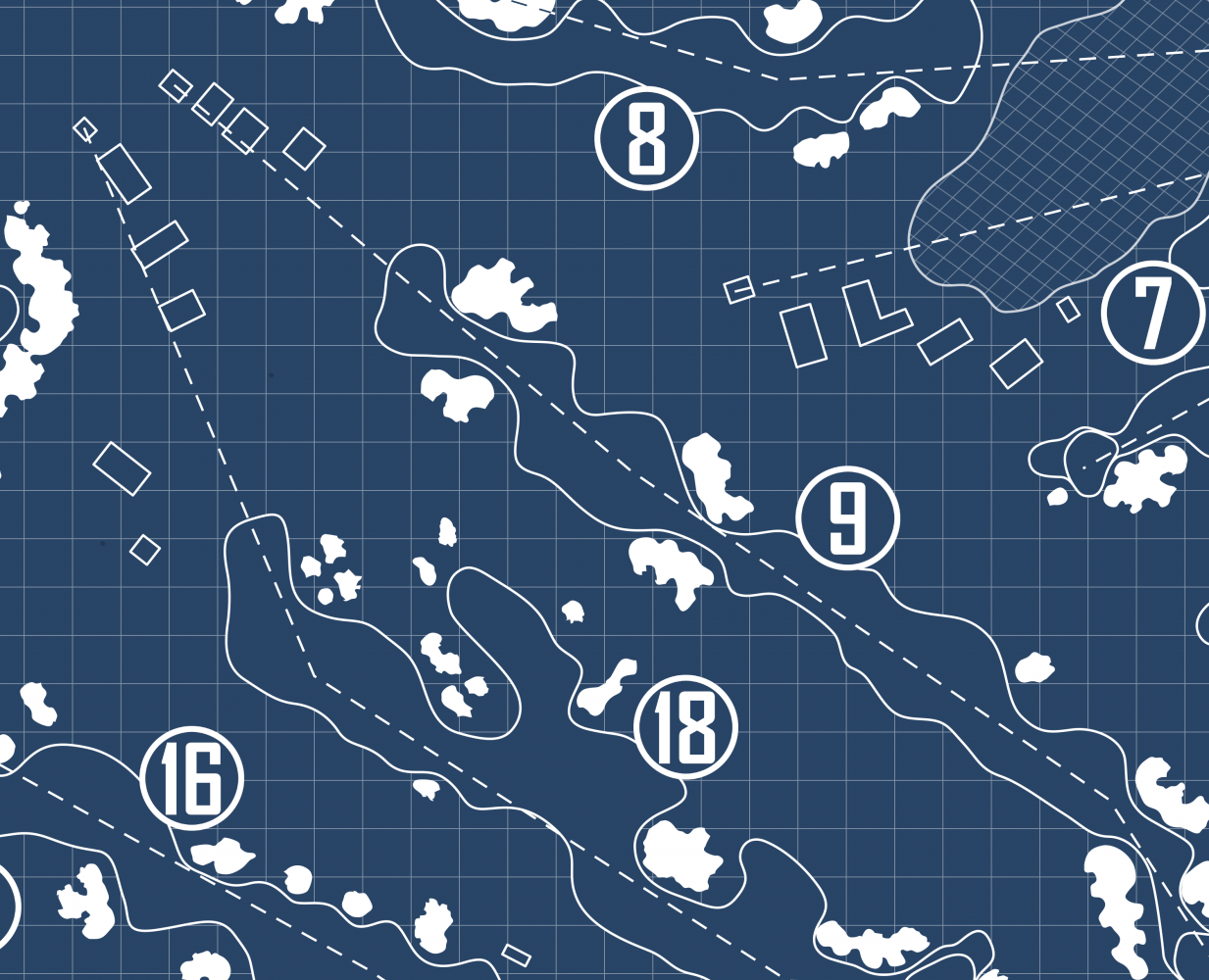 Purgatory Golf Club Blueprint (Print)