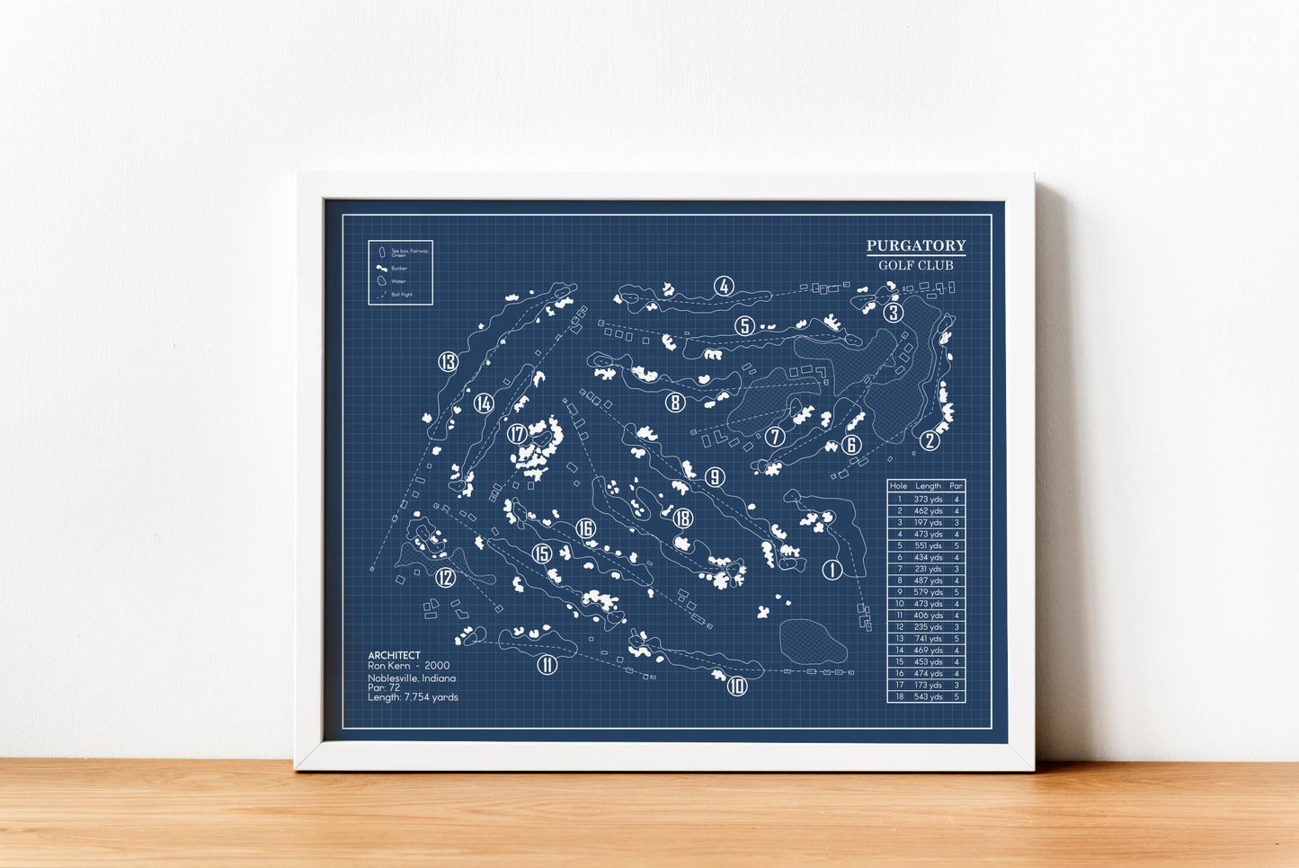 Purgatory Golf Club Blueprint (Print)