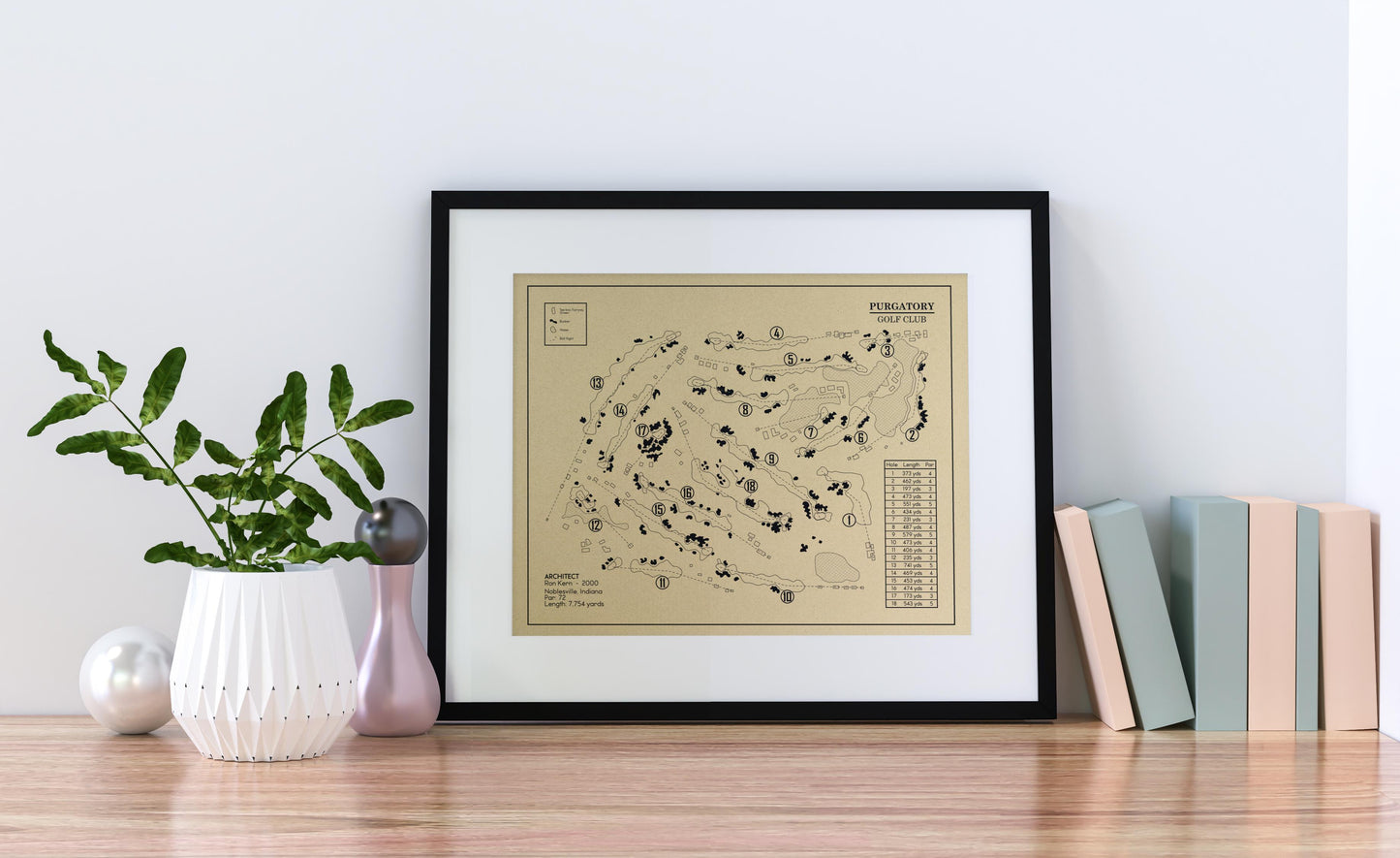 Purgatory Golf Club Outline (Print)