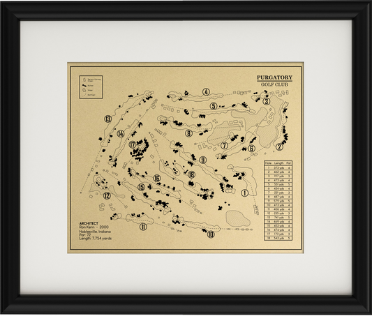 Purgatory Golf Club Outline (Print)