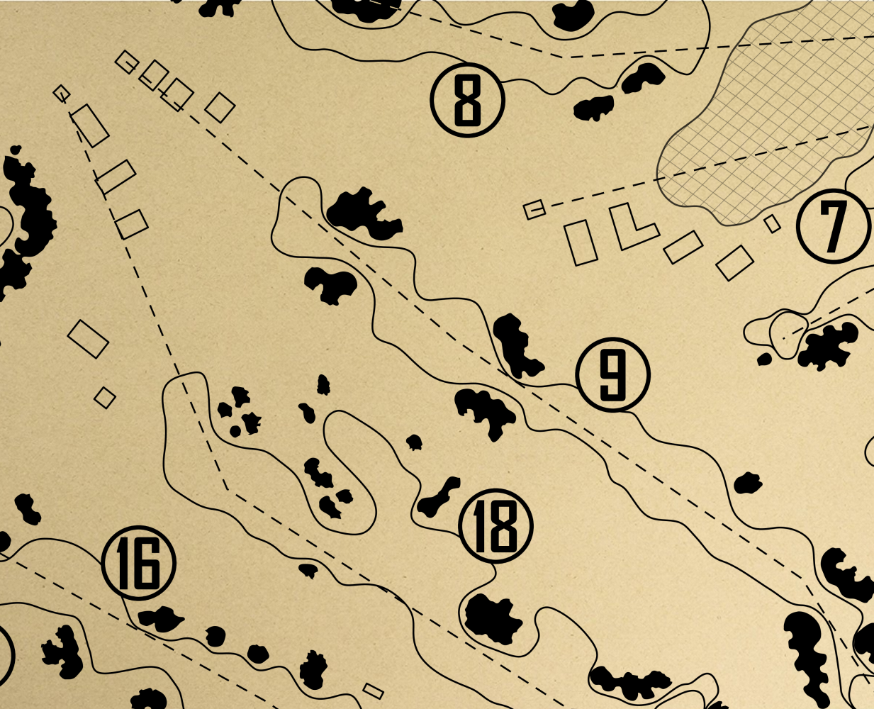 Purgatory Golf Club Outline (Print)