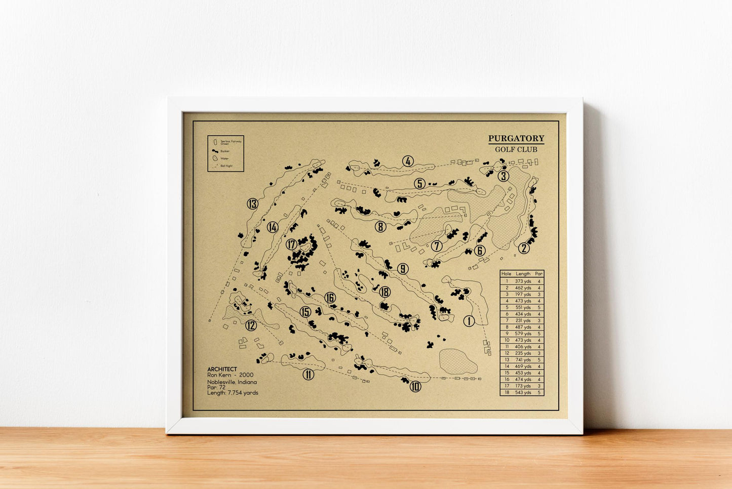 Purgatory Golf Club Outline (Print)