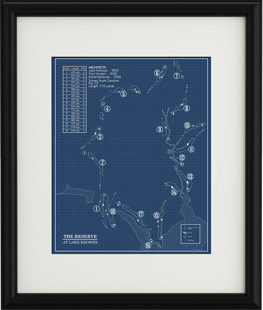 The Reserve At Lake Keowee Blueprint (Print)