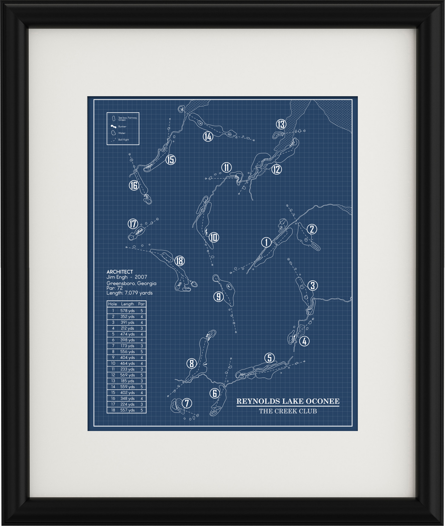 Reynolds Lake Oconee The Creek Club Blueprint (Print)