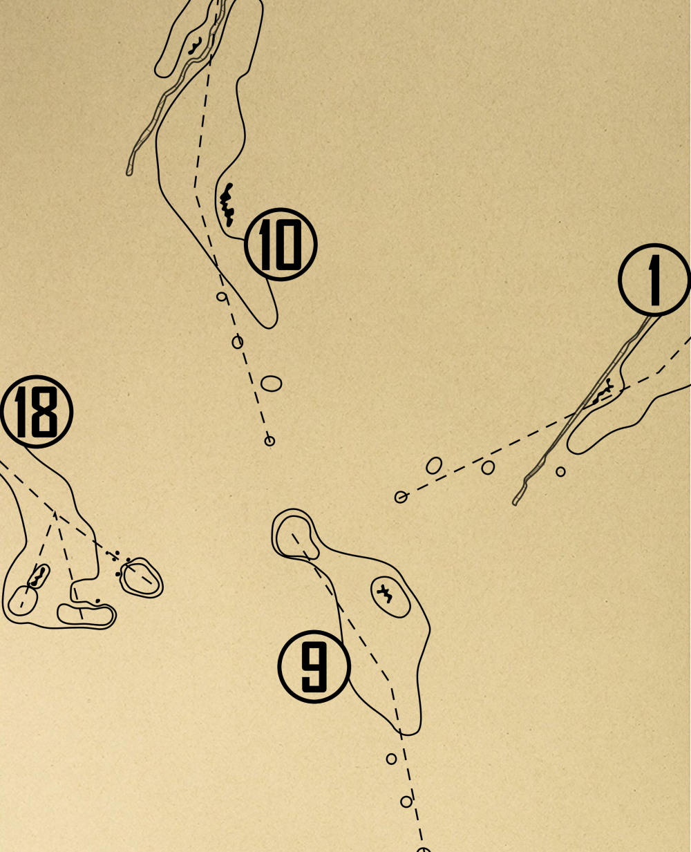 Reynolds Lake Oconee The Creek Club Outline (Print)