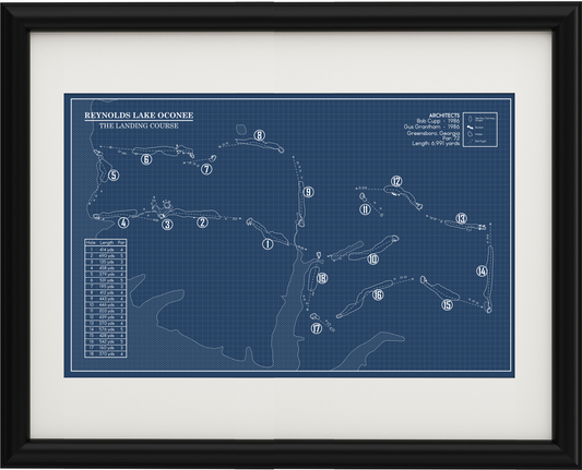 Reynolds Lake Oconee Landing Course Blueprint (Print)