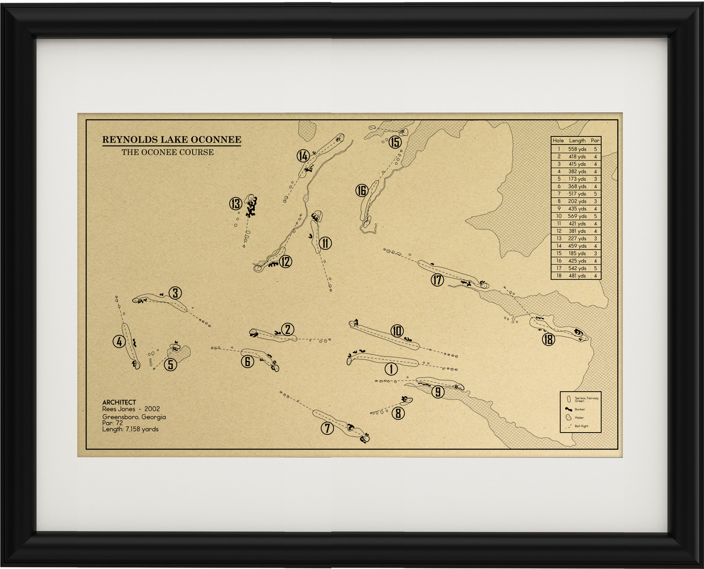 Reynolds Lake Oconee Oconee Course Outline (Print)