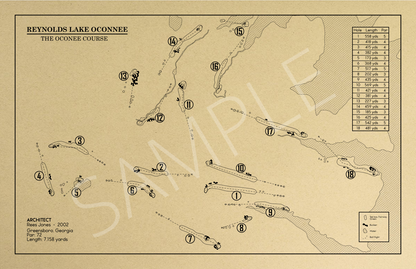 Reynolds Lake Oconee Oconee Course Outline (Print)
