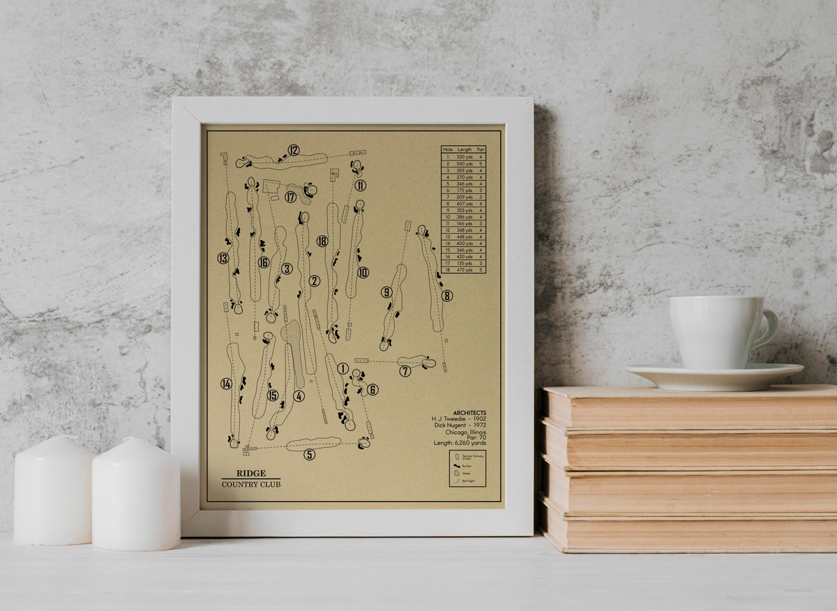 Ridge Country Club Outline (Print)