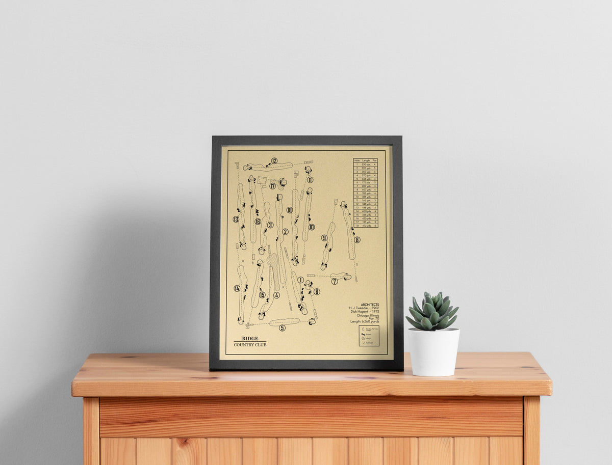 Ridge Country Club Outline (Print)