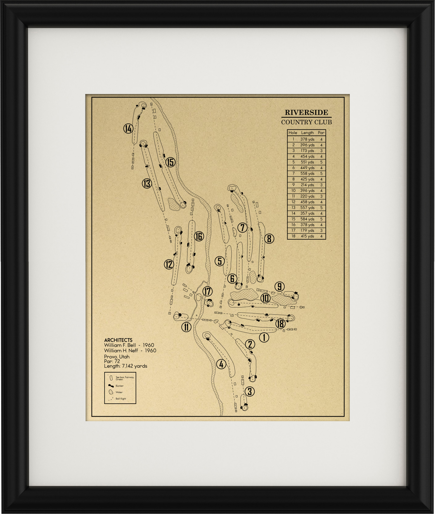 Riverside Country Club Outline (Print)