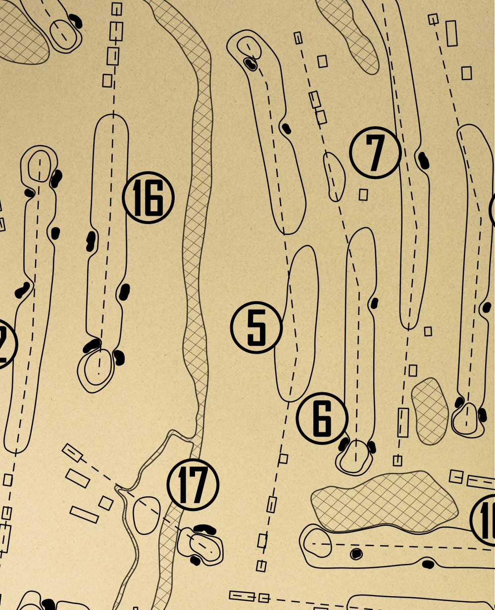 Riverside Country Club Outline (Print)