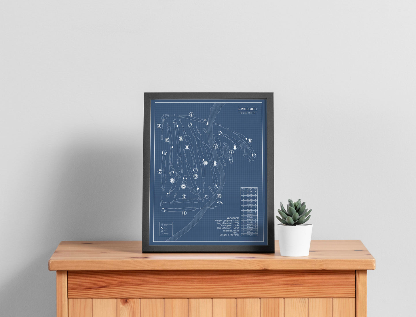 Squire Creek Country Club Blueprint (Print)