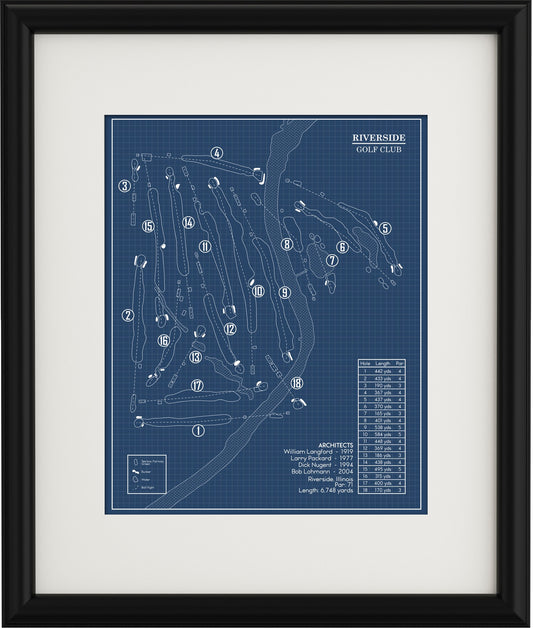 Squire Creek Country Club Blueprint (Print)