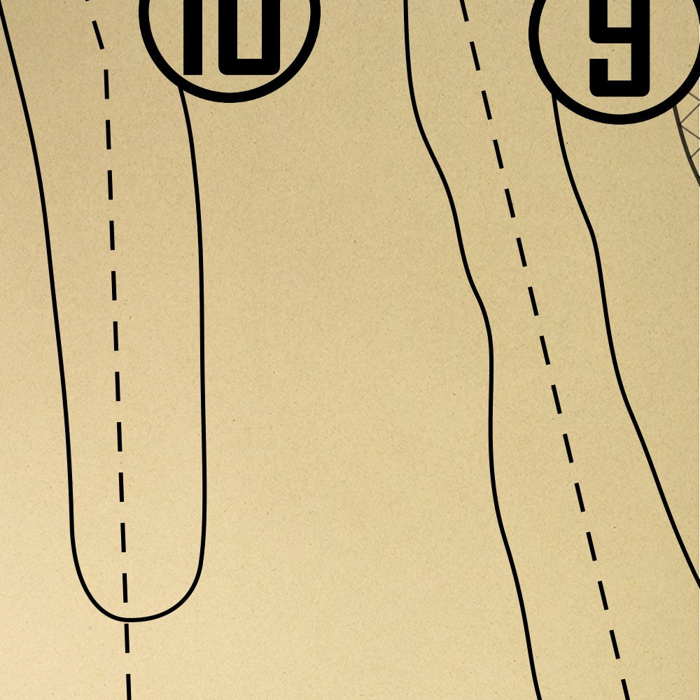 Squire Creek Country Club Outline (Print)