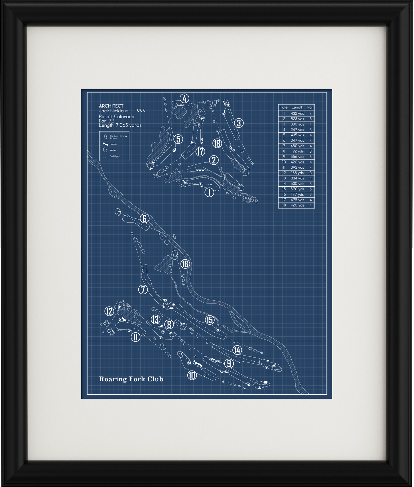 Roaring Fork Club Blueprint (Print)