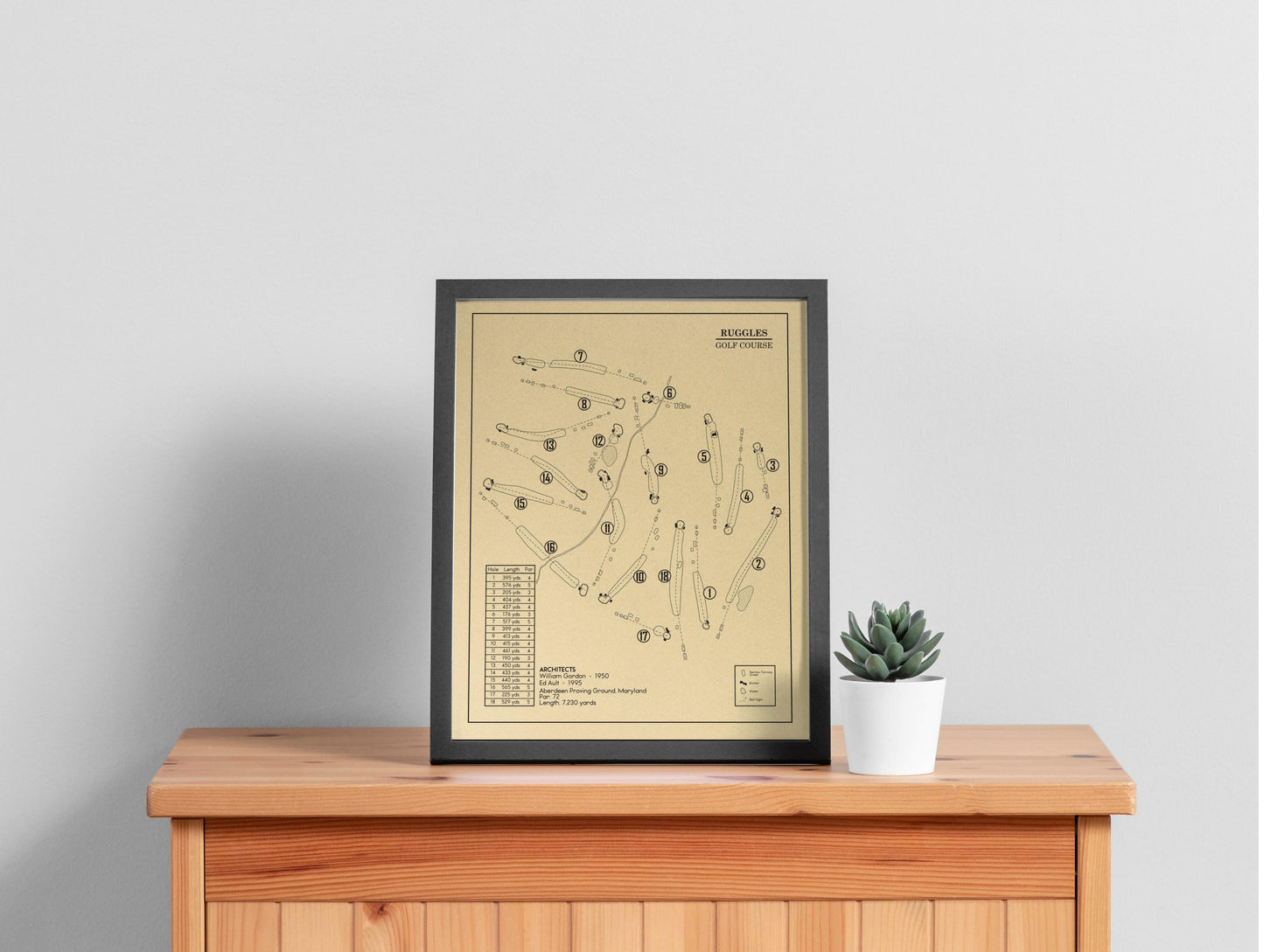 Ruggles Golf Course Outline (Print)