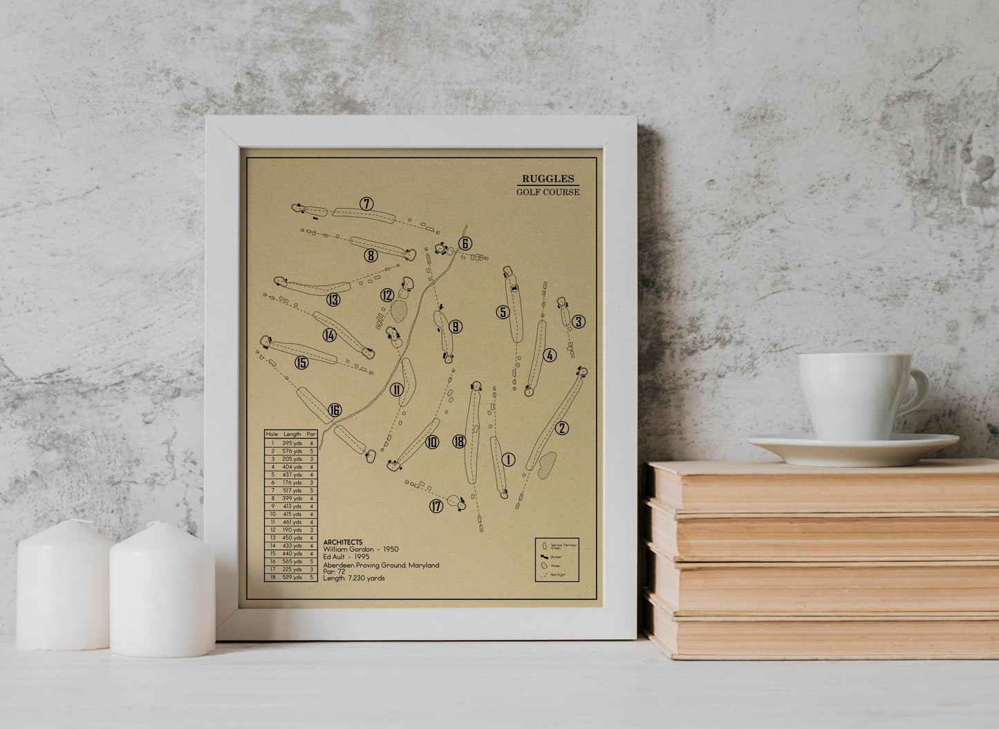 Ruggles Golf Course Outline (Print)
