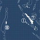 Running Deer Golf Club Blueprint (Print)