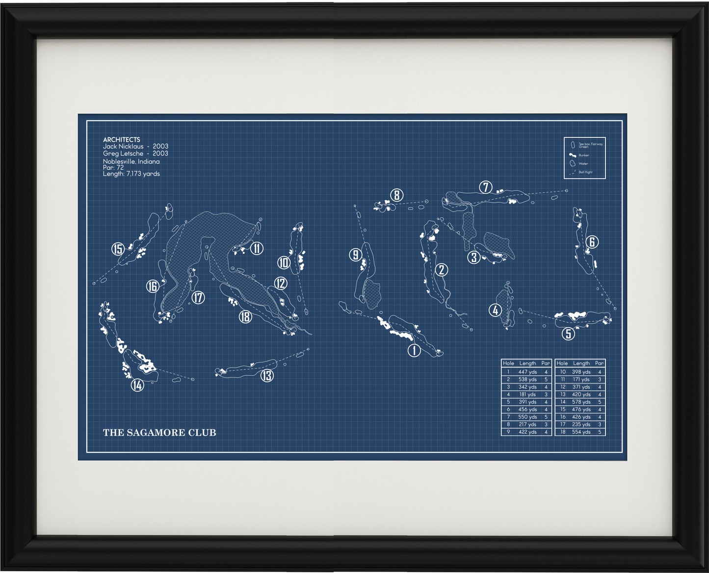 The Sagamore Club Blueprint (Print)