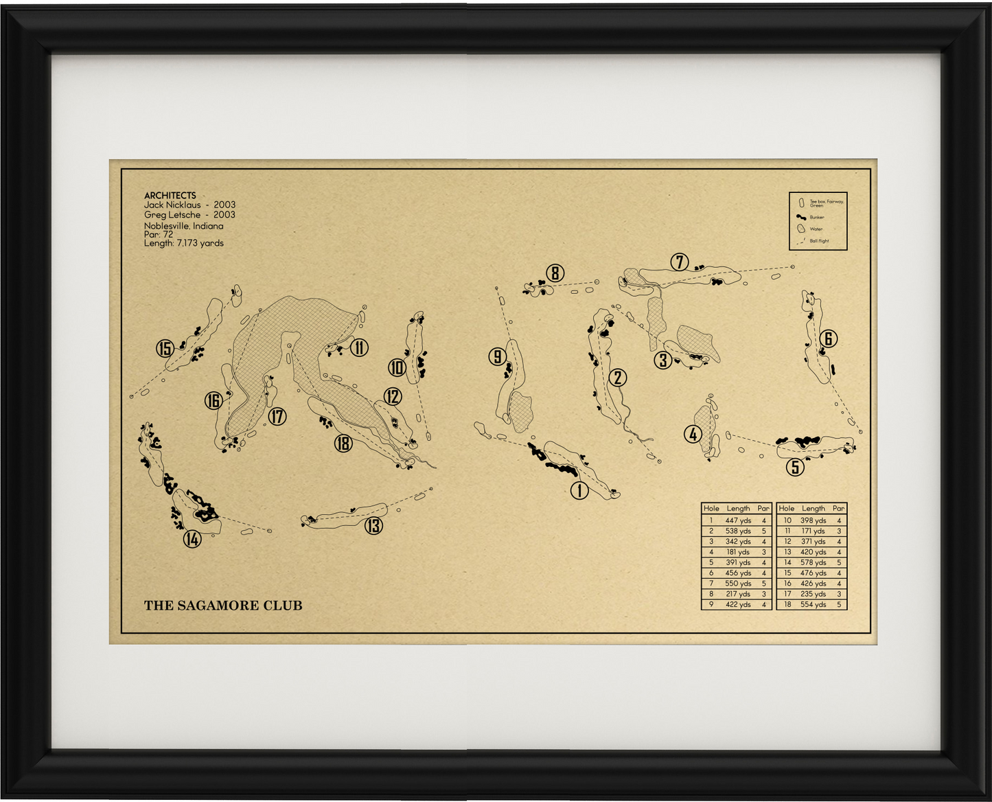 The Sagamore Club Outline (Print)
