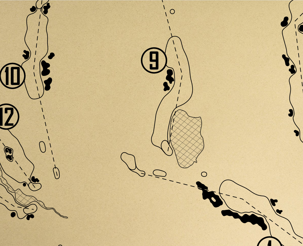 The Sagamore Club Outline (Print)