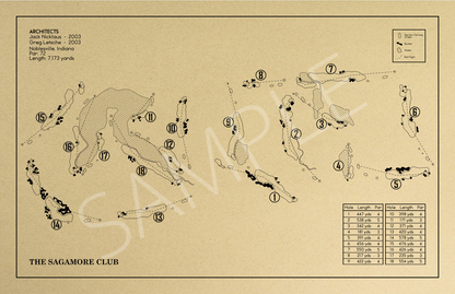 The Sagamore Club Outline (Print)